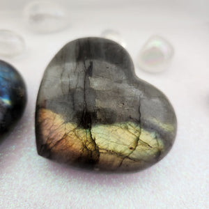 Labradorite Heart