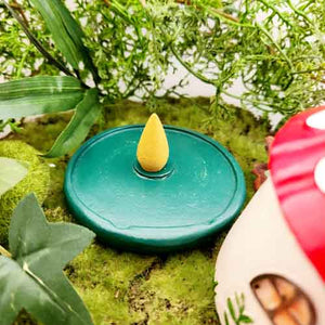 Mushroom House Resin Incense Cone Burner