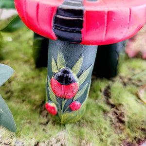 Fairy Garden Ladybird Stool