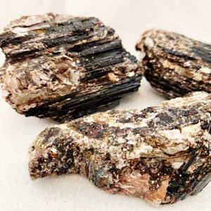 Black Tourmaline with Mica Rough Rock