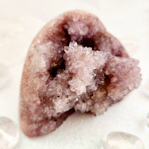 Pink Amethyst Druzy Free Form