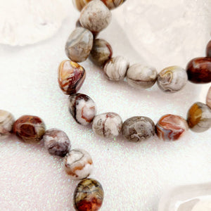 Crazy Lace Agate Nugget Bracelet