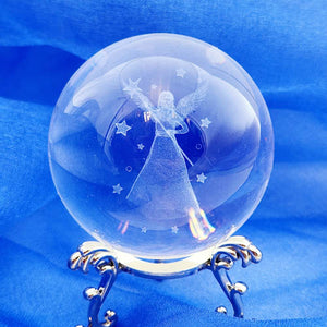 Angel Glass Ball w. Stand