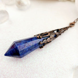 Antique Look Lapis Lazuli Pendulum