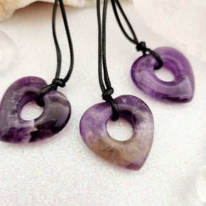 Amethyst Heart Pendant