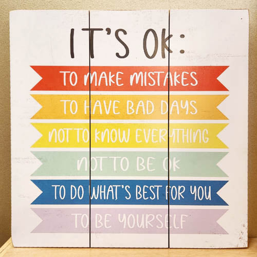 Its OK Wall Art (approx. 40x40cm)