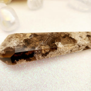 Lodolite Quartz aka Inclusion Quartz Double Terminated Point