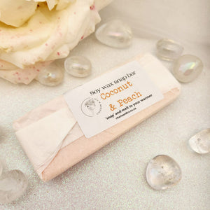 Coconut Peach Soy Wax Snap Bar