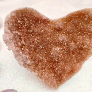 Amethyst Druzy Heart