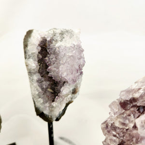 Amethyst Cluster on Metal Stand