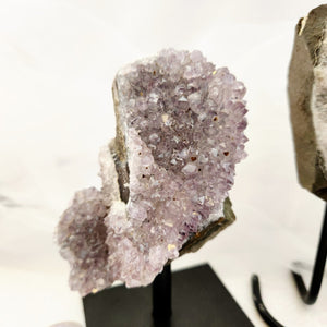 Amethyst Cluster on Metal Stand