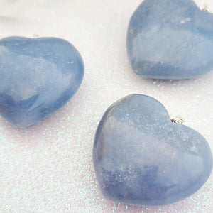 Angelite Heart Pendant