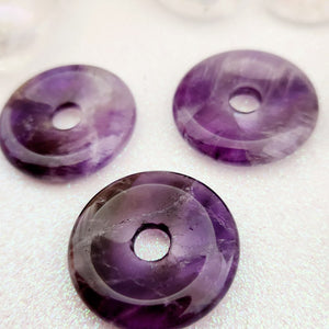 Amethyst Donut Pendant