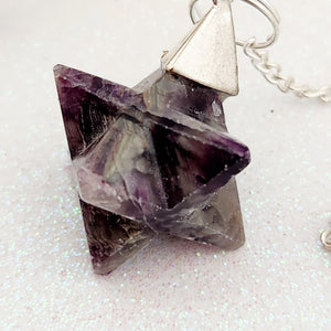 Amethyst Merkaba Pendulum