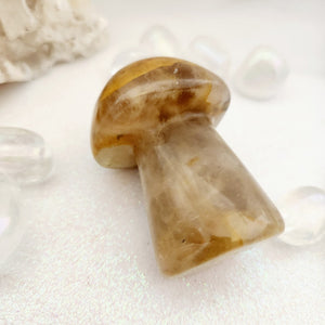 Golden Quartz Mushroom