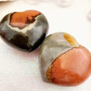 Polychrome Jasper Heart