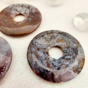 Agate/Jasper Donut Pendant