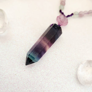 Fluorite Wrapped Pendant