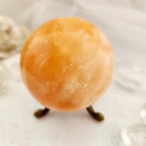 Orange Calcite Sphere