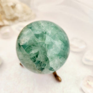 Green Fluorite Sphere