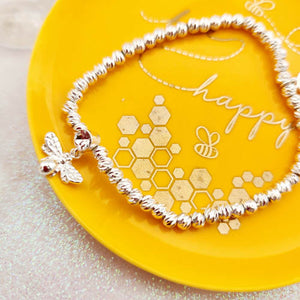 Perfect Partners Bee Bracelet (silver plated) & Trinket Dish