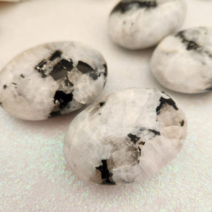 Rainbow Moonstone Palm Stone