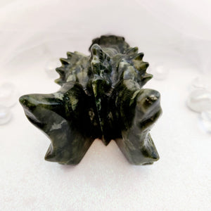 Nephrite Jade Dragon Head