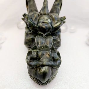 Nephrite Jade Dragon Head