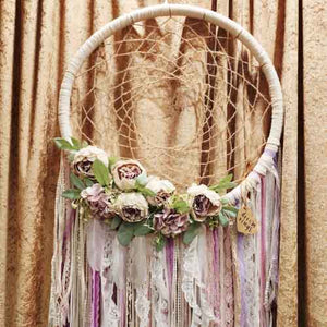 Pastel Blooms Dream Ring w. Pink Lace