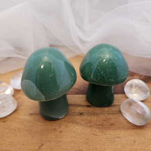 Green Aventurine Mushroom (assorted. approx. 5.5-5.7x4.2-4.5cm)