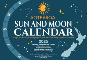 2025 Aotearoa Sun and Moon Calendar