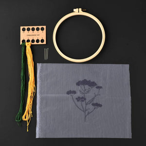 Yellow Flower Embroidery Kit