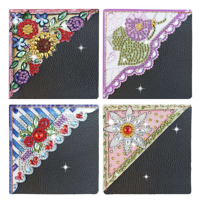 DIY Diamond Art Corner Bookmark Set (4 bookmarks ready to bejewel)