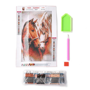 DIY Diamond Art Horses Wall Art Kit