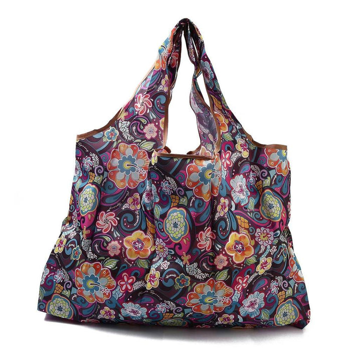 Eco-Friendly Collapsible Waterproof Bag (floral)