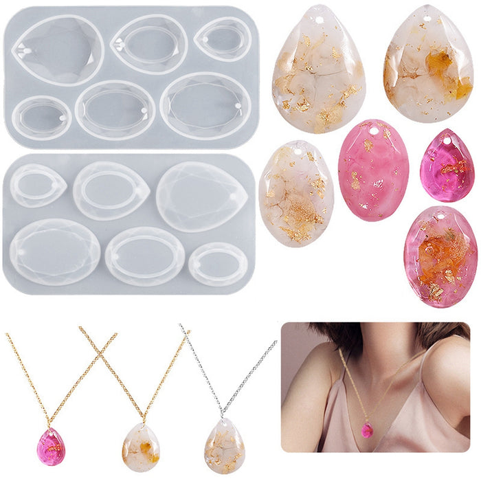 Pendant Silicone Resin Mold (6 shapes per sheet)