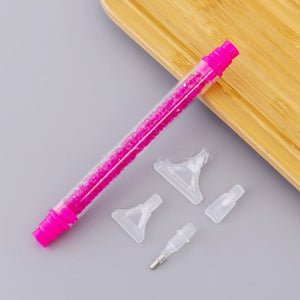 Hot Pink Diamond Art Pen with 4 Assorted Pen Tips