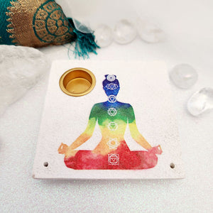 7 Chakras Incense Holder | Resin | Cones & Sticks