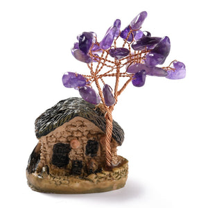 Fairy Cottage with Amethyst Tree