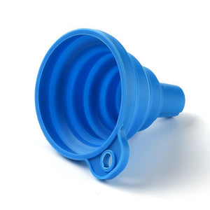 Blue Foldable Silicone Funnel for Diamond Art