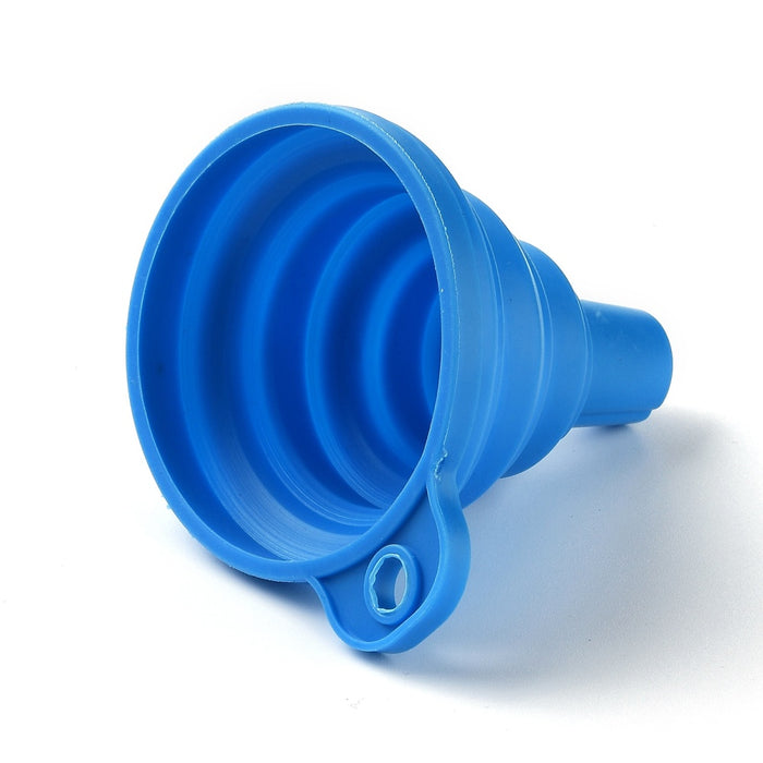 Blue Foldable Silicone Funnel for Diamond Art (approx. 7.5x6.5x2.5cm)