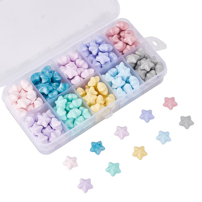 Wax Seal Particles in Re-usable Container (10 colours. approx. 15 pieces per colour)