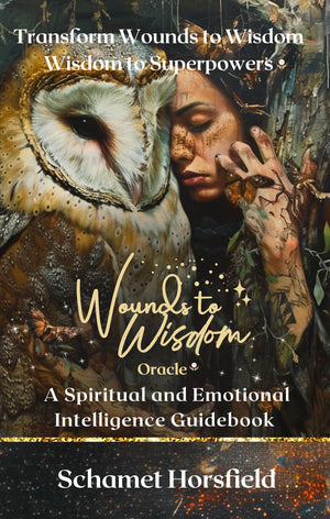 Wounds to Wisdom Oracle Cards (transfer wounds to wisdom, wisdom to super power. 46 cards & guidebook)