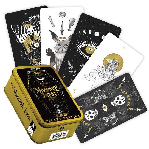 The Macabre Tarot Cards Pocket Edition in a Tin (78 cards & guidebook)