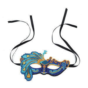 DIY Diamond Art Shades of Blue Masquerade Mask Kit