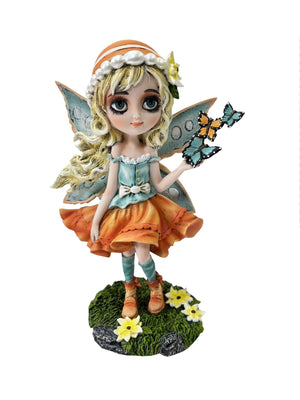 Fairy w. Butterflies (approx. 19x11cm)