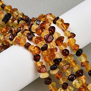 Amber Nugget Bead Strand