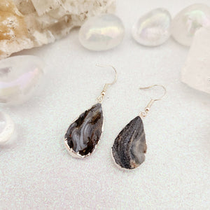 Agate Druzy Earrings