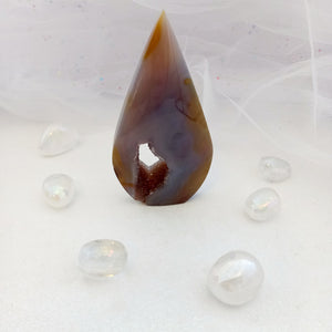 Agate Geode Flat Flame