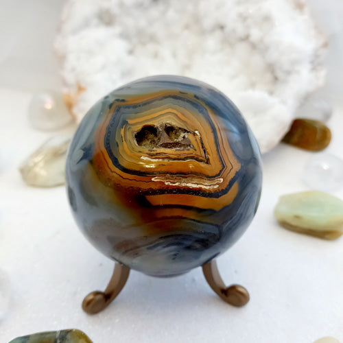 Agate Sphere (approx. 5.8cm diameter)